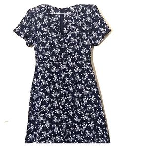 NWOT Floral Black and White  Dress Size M